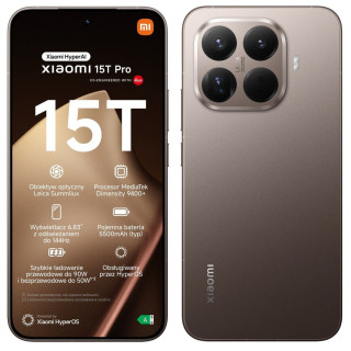 Smartfon Xiaomi 15T Pro 12/1024GB Mocha Gold