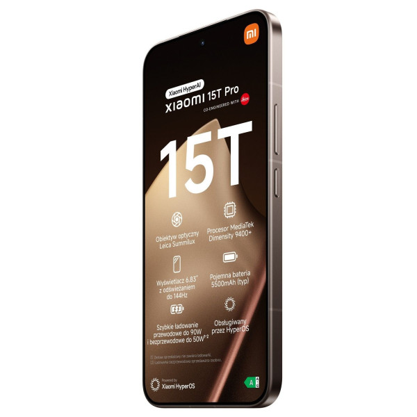 Smartfon Xiaomi 15T Pro 12/1024GB Mocha Gold