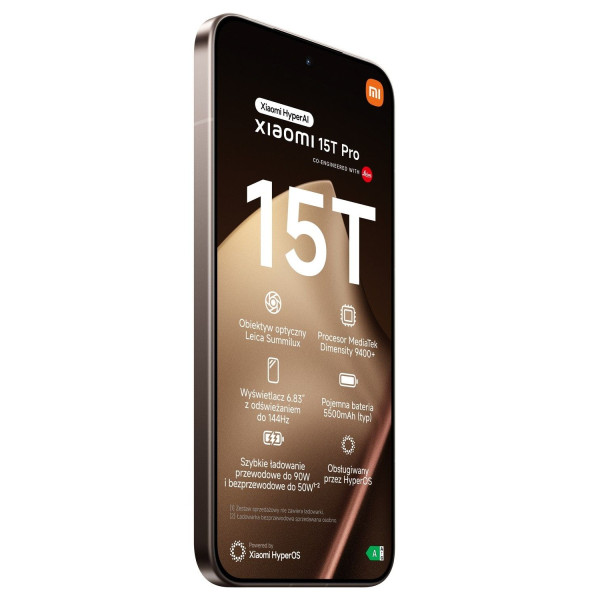 Smartfon Xiaomi 15T Pro 12/1024GB Mocha Gold