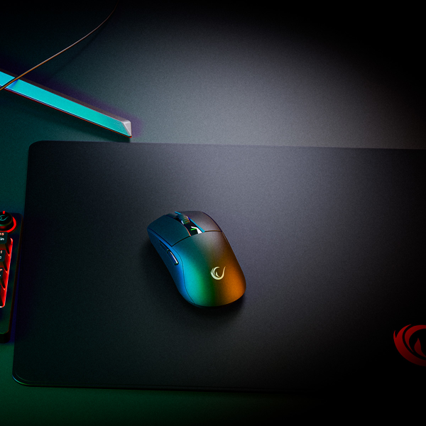 Rampage Zenith Pro Black mysz bezprzewodowa 26000 DPI czarna + odbiornik 4 Khz PAW3395 BT 5.2