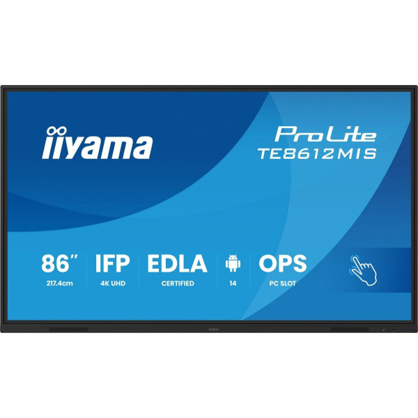 Monitor interaktywny iiyama TE8612MIS-B4AG 86" 4K UHD 24/7 Touch Android 14
