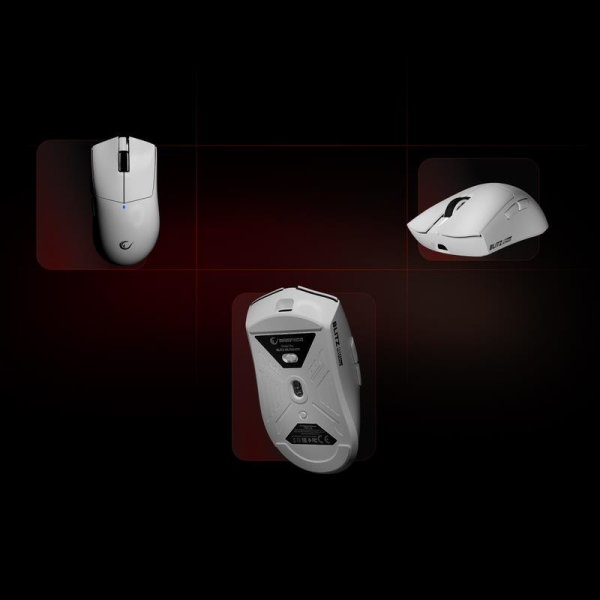 Rampage BLITZ ULTIMATE bezprzewodowa optyczna 8K 30000DPI PAW3950 Biała