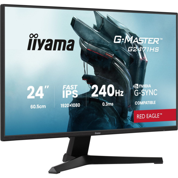 iiyama G-Master G2471HS-B1 Red Eagle - 240Hz | Full HD | Fast IPS | 23.8''