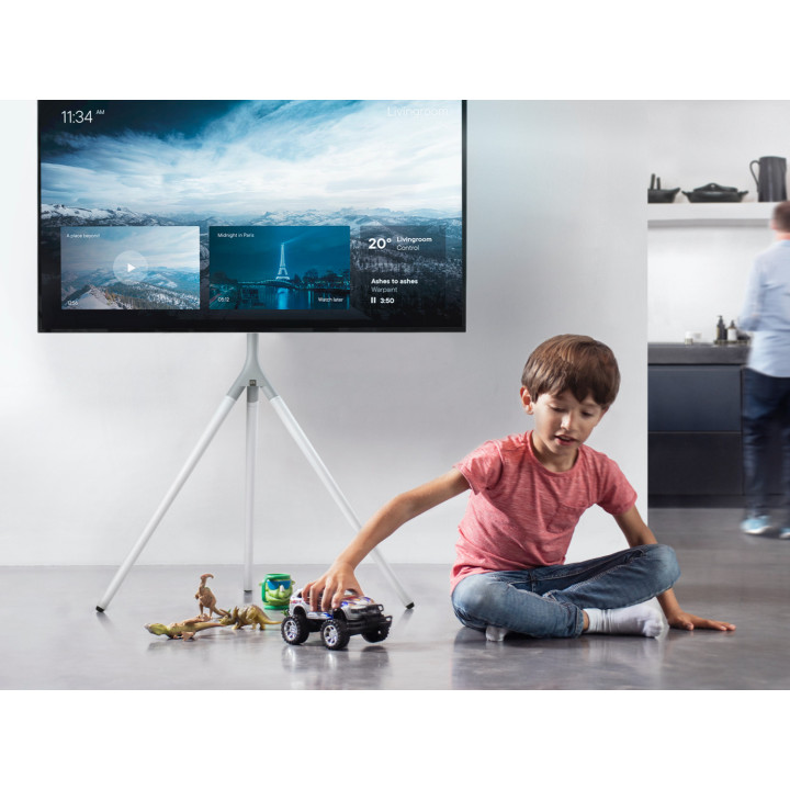 Obrotowy metalowy trójnóg One For All WM7462 na TV 32"-65", 30kg, 360st, biały