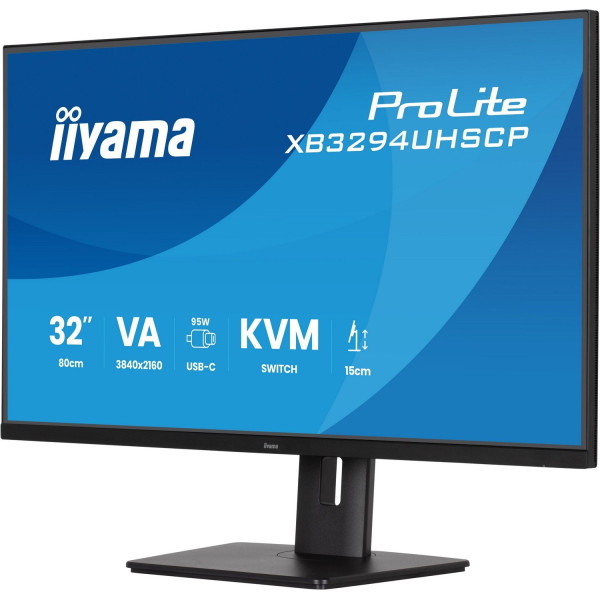 iiyama ProLite XB3294UHSCP-B1 - 4K | KVM | USB-C PD 90W | 31.5''