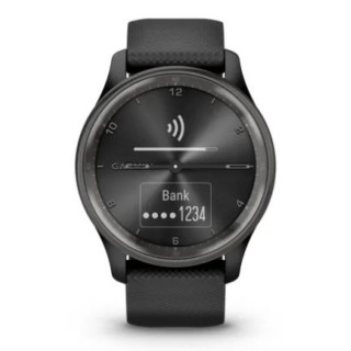 Garmin vivomove Trend (grafitowa ramka / czarna koperta / czarny pasek)