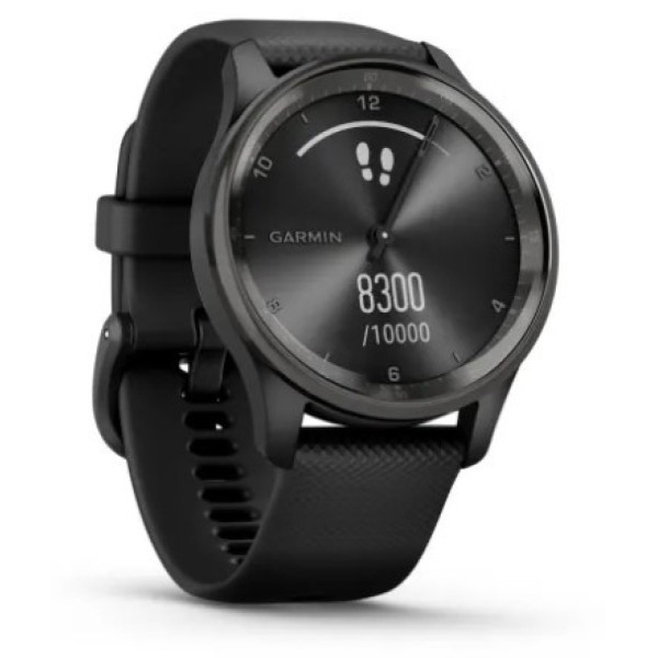 Garmin vivomove Trend (grafitowa ramka / czarna koperta / czarny pasek)