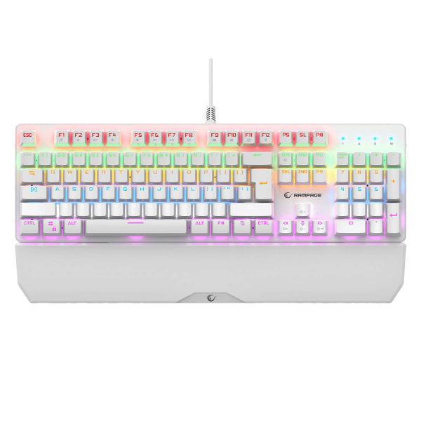 Rampage klawiatura mechaniczna KB-R86 UMBRA Blue Switch Biała