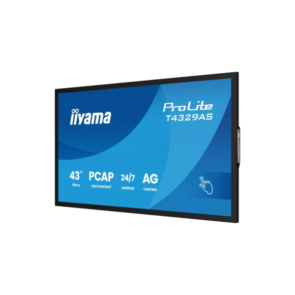 Monitor interaktywny iiyama T4329AS-B1AG 43" 4K UHD VA Touch Android 14