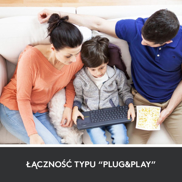 Klawiatura Logitech K400 Plus Czarna (920-007145)