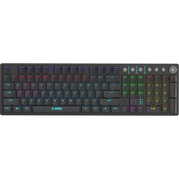 KLAWIATURA I-BOX AURORA K-6 RGB MECHANICZNA RED SWITCH LOW PROFILE GAMING