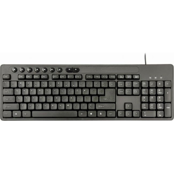 GEMBIRD ZESTAW KLAWIATURA MULITMEDIALNA + MYSZ KBS-UM-04 KOLOR CZARNY