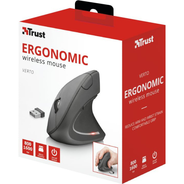 MYSZ TRUST Verto Wrlss Ergonomic Mouse