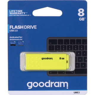 Pendrive GoodRam UME2 UME2-0080Y0R11 (8GB; USB 2.0; kolor żółty)