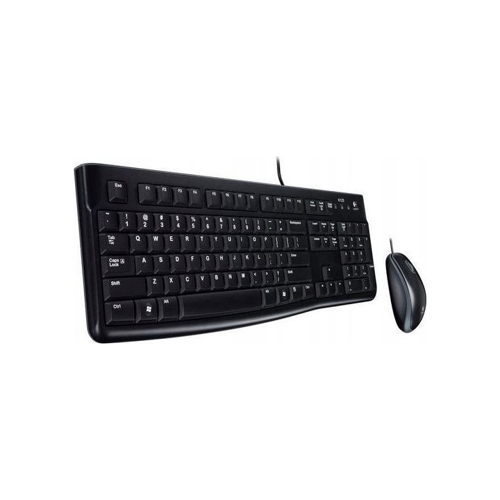 Zestaw klawiatura + mysz Logitech MK120 920-002562 (membranowa; USB 2.0; (US); kolor czarny; optyczna; 1000 DPI)