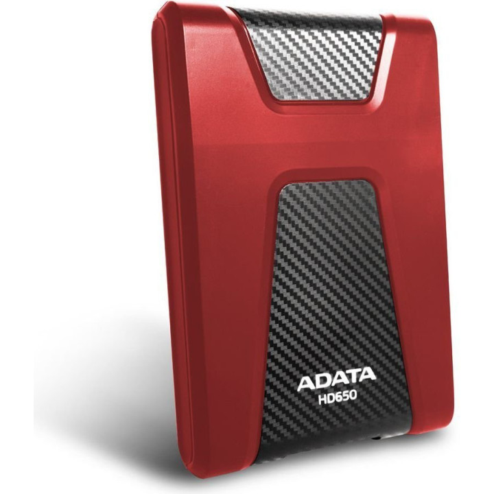 Dysk zewnętrzny HDD ADATA HD650 AHD650-2TU31-CRD (2 TB; 2.5 ; USB 3.1; kolor czerwony)