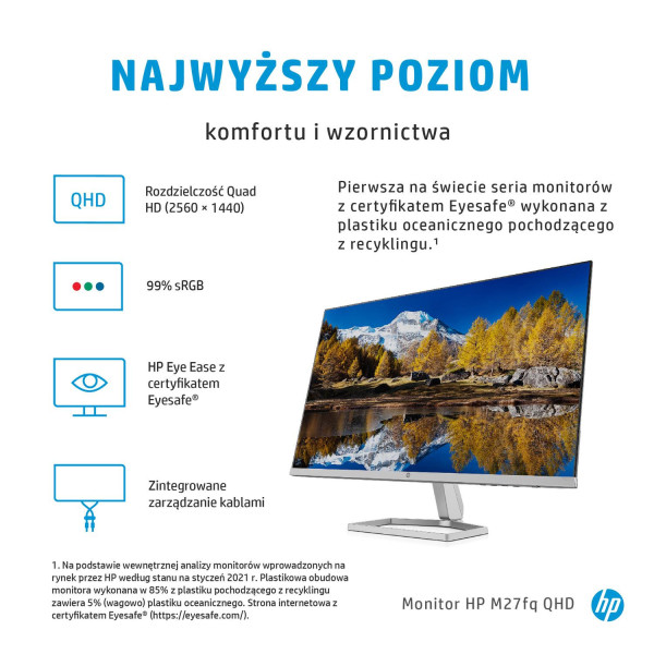 Monitor HP LED IPS 27 M27fq (2H4B5E9)