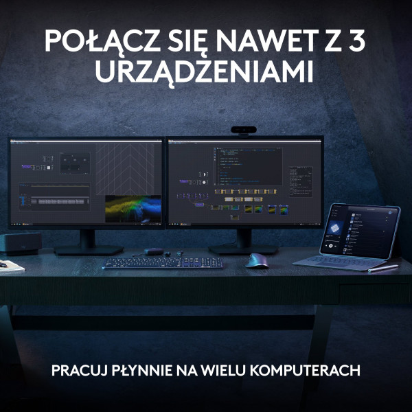 Klawiatura bezprzewodowa Logitech MX Keys S grafitowa - 920-011588