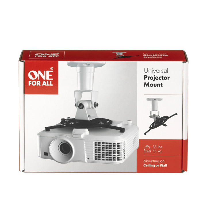 Uniwersalny uchwyt na projektor One For All WM5320, 360st i pochył do 90st, waga projektora do15kg
