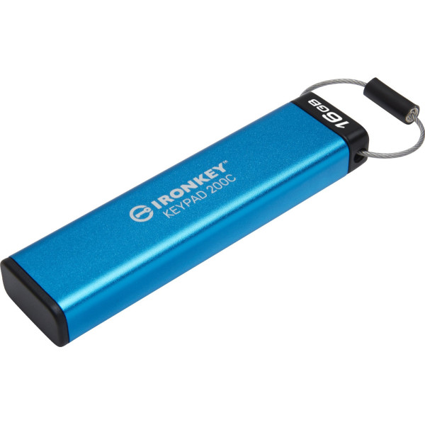 Kingston IronKey Keypad 200 16GB USB-C AES Encrypted