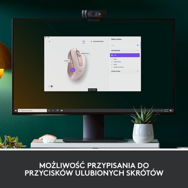 Mysz bezprzewodowa Logitech Signature M650 L różowa 910-006237