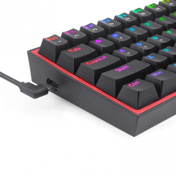 Redragon K617 Fizz RGB czarna