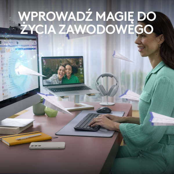 Logitech Signature Slim MK950 Grafitowy