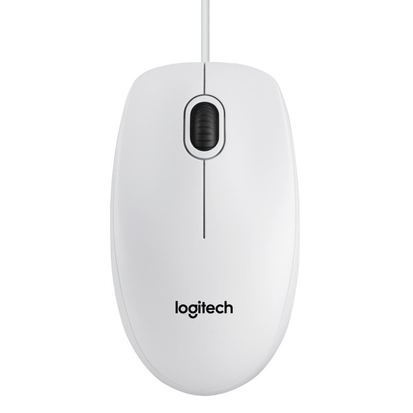 Mysz Logitech B100 910-003360 (optyczna; 800 DPI; kolor biały)