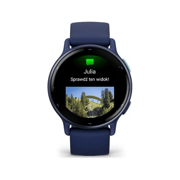 Garmin vivoactive 5 z czujnikiem tętna HRV Elevate Ox (granatowa ramka / granatowa koperta / granatowy pasek)