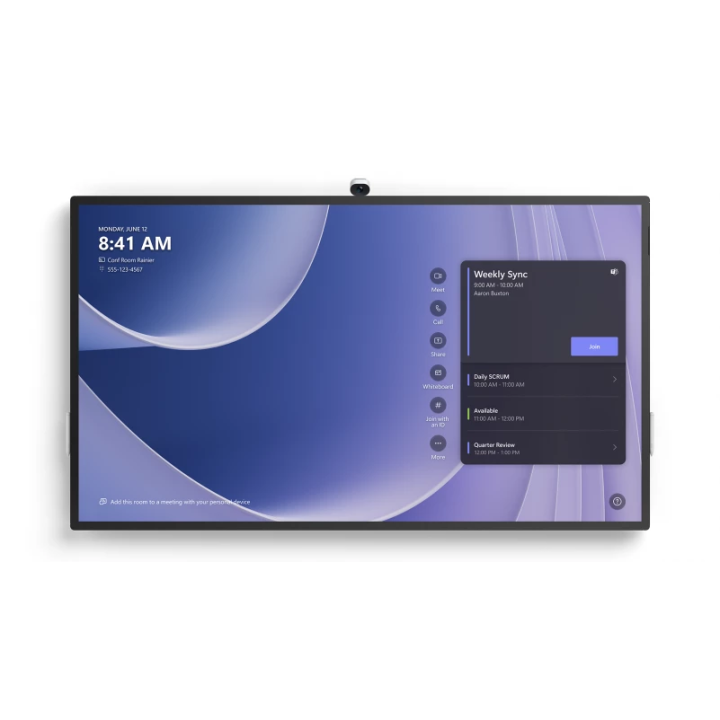 Monitor interaktywny Microsoft Surface Hub 3 85" 4K UHD i5 32GB 512GB Int WiFi W11IoT Platynowy - VY7-00008