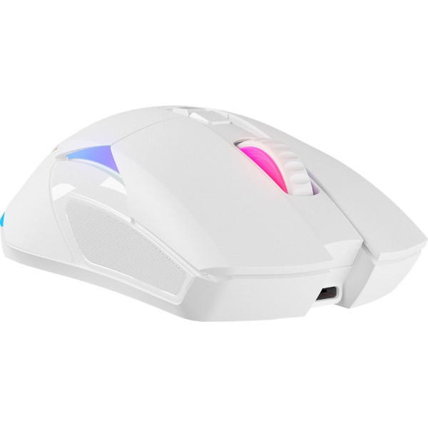 Rampage Mysz bezprzewodowa NOVA M4 gamingowa RGB USB Sensor optyczny biała