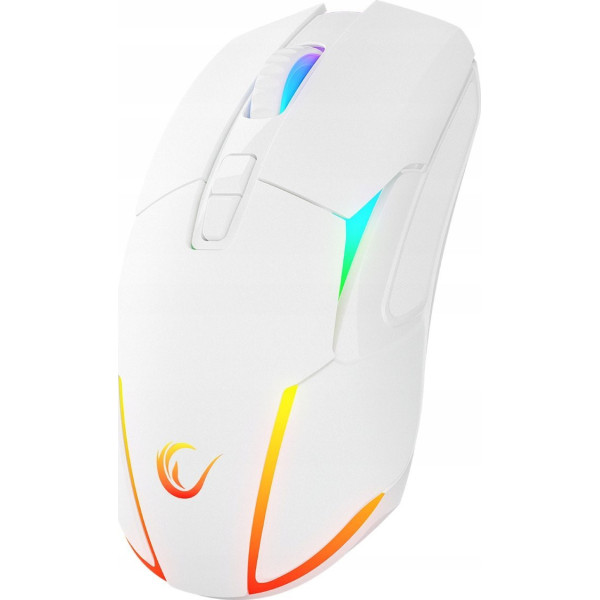 Rampage Mysz bezprzewodowa NOVA M4 gamingowa RGB USB Sensor optyczny biała