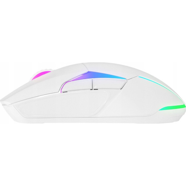 Rampage Mysz bezprzewodowa NOVA M4 gamingowa RGB USB Sensor optyczny biała