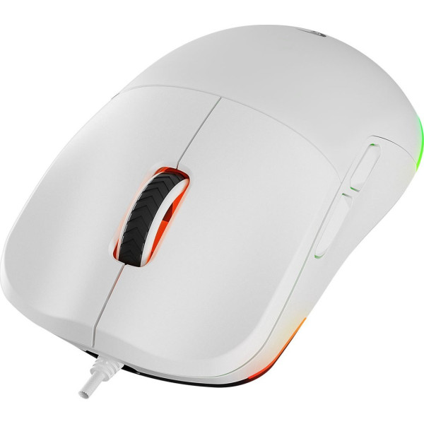 Rampage BLINK myszka gamingowa przewodowa USB, 12800 DPI, RGB, sensor optyczny, biała