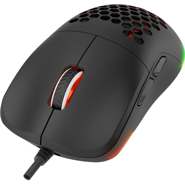 Rampage BLINK myszka gamingowa przewodowa USB, 12800 DPI, RGB, sensor optyczny, czarna