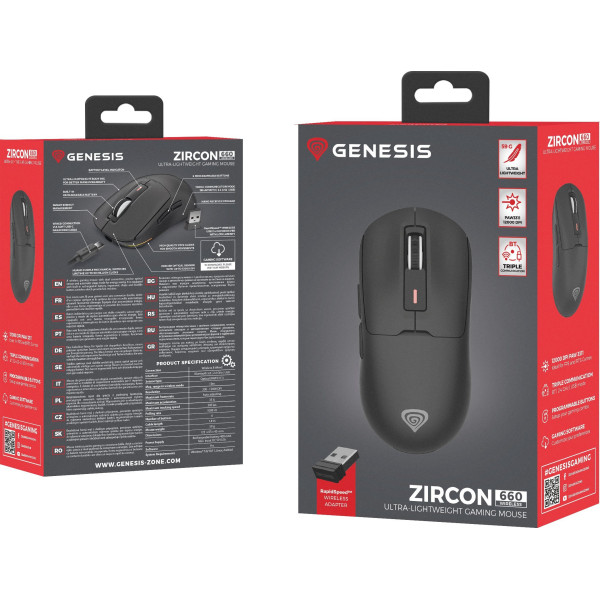 Genesis Zircon 660 Wireless czarna