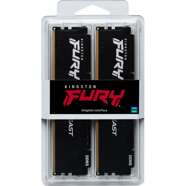 Pamięć - Kingston Fury Beast Black EXPO AMD 32GB [2x16GB 6000MHz DDR5 CL36 DIMM]