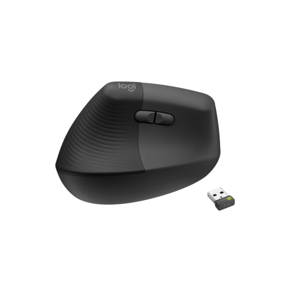 Mysz bezprzewodowa Logitech Lift for Business ergonomiczna dla leworęcznych grafitowa 910-006495