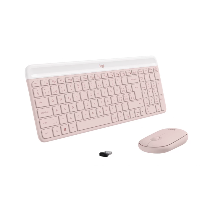 Zestaw bezprzewodowy Logitech MK470 klawiatura + mysz różowa 920-011322