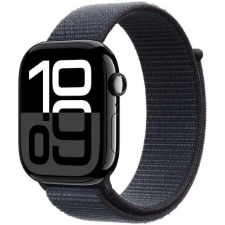 Apple Watch Series 10 GPS 46mm Jet Black Aluminium Case with Ink Sport Loop