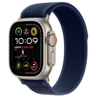 Apple Watch Ultra 2 GPS + Cellular 49mm Natural Titanium Case with Blue Trail Loop - M/L