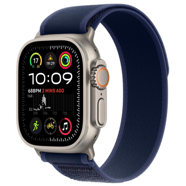 Apple Watch Ultra 2 GPS + Cellular 49mm Natural Titanium Case with Blue Trail Loop - M/L