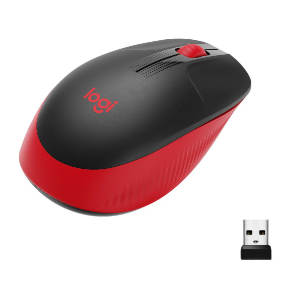 Mysz bezprzewodowa Logitech M190 FULL-SIZE WIRELESS czerwona 910-005908