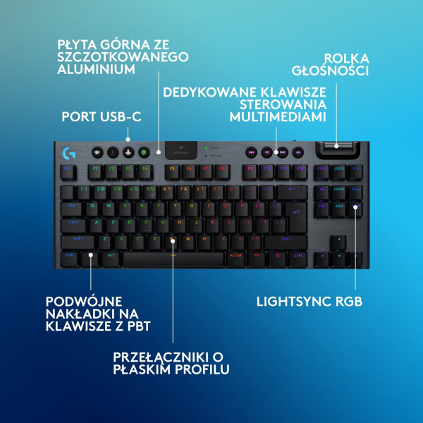 Logitech G915 X TKL Tactile Czarna