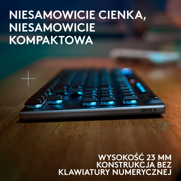 Logitech G915 X TKL Tactile Czarna