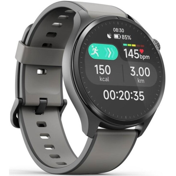 Hama Smartwatch 9000 czarno-szara koperta, czarno-szary pasek silikonowy