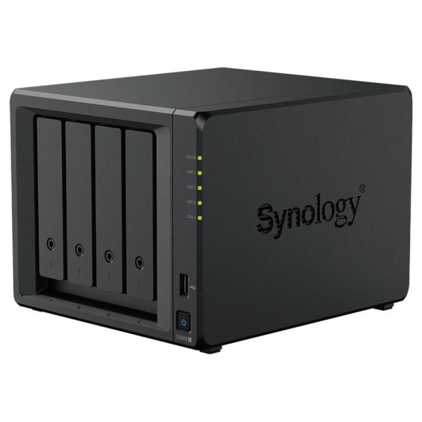 Synology DS925+ | 4-zatokowy serwer NAS, AMD Ryzen, 4GB RAM, 2x 2.5GbE RJ-45, 2x M.2 NVMe, Tower