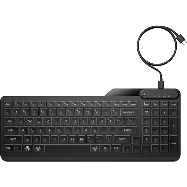 Klawiatura przewodowa HP 405 Backlit Wired Keyboard 7N7C1AA