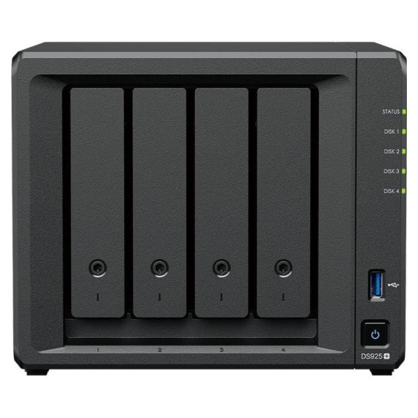 Synology DS925+ /12T | 4-zatokowy serwer NAS w zestawie z dyskami o łącznej pojemności 12TB, Tower