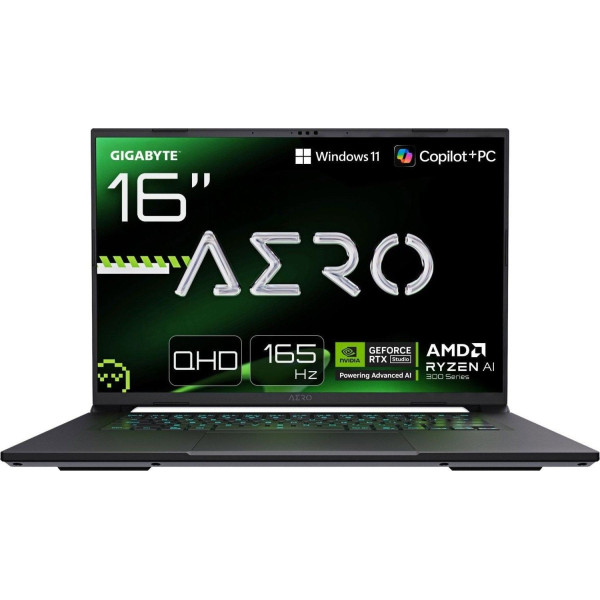 Laptop Gigabyte AERO X16 - AMD Ryzen AI 7 350 | 16'' | FHD+ | 165Hz | 16GB | 1TB | W11H | RTX 5050